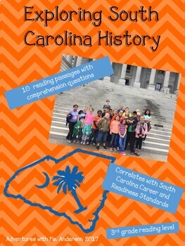 Preview of South Carolina History Reading Passages + Comprehension