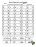 South Carolina Regions Word Search