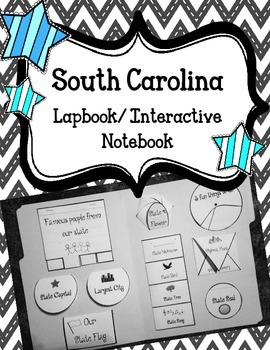 Preview of South Carolina State Lapbook. Interactive Notebook. US History and Geography