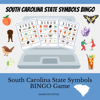 Preview of South Carolina State Symbols BINGO Game