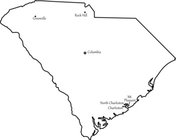 South Carolina State Map South Carolina State Maps By I Am Not Cute | Teachers Pay Teachers