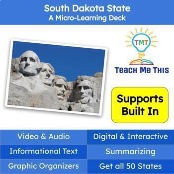 Preview of South Dakota (50 States and Capitals) Informational Text and Activities