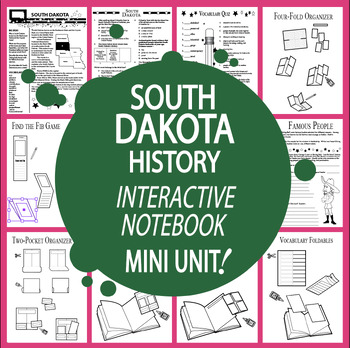 Preview of South Dakota History Unit + AUDIO–ALL South Dakota State Study Content Included