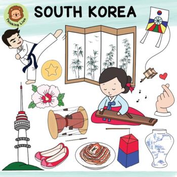 Preview of South Korea Clip Art V. 2 | Korean Culture | Asia | Traditional