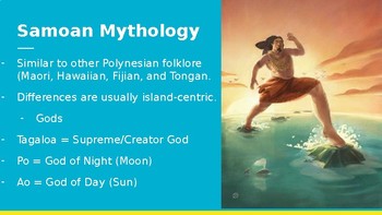 Preview of South Pacific Folklore: Samoa Folklore, Legends, and Myths Close Reading Unit