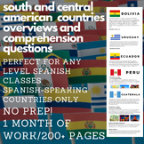 South and Central American Countries Overviews and Questions