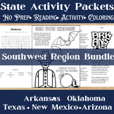 SouthWest Region No-Prep State Activity Packet Bundle