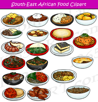 Preview of Southeast African Food Clipart Set