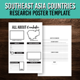 Southeast Asia Country Research Poster Bundle for Geograph