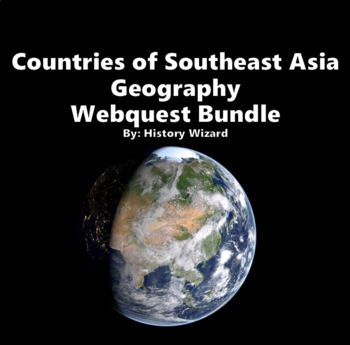 Preview of Southeast Asia Geography Webquest Bundle