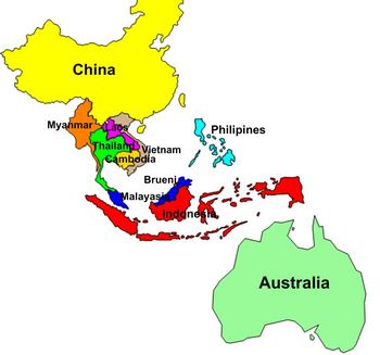 Preview of Southeast Asia Labeling Puzzle Map
