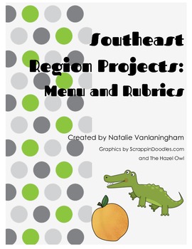 Preview of Southeast Region Project Menu and Rubrics