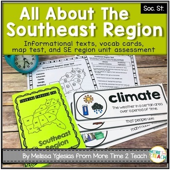 Preview of Southeast Region Unit {1 of 5 US Regions}
