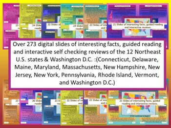 Preview of Northeast State's Interactive Geography, History 12 State Bundle (Digital)