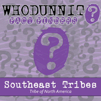 Preview of Southeast Tribes of North America Whodunnit Activity - Printable & Digital Game