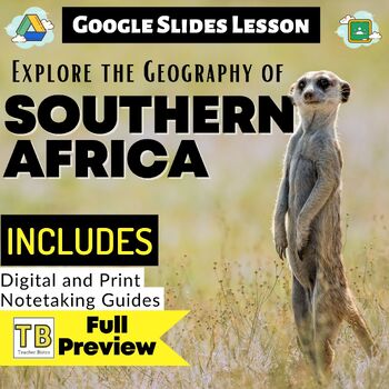 Preview of Southern Africa Google Slides World Geography Lesson
