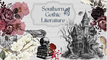 Preview of Southern Gothic Literature slides choiceboard graphic organizer digital resource