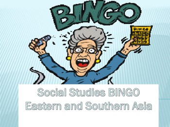 Preview of Southern and Eastern Asia BINGO