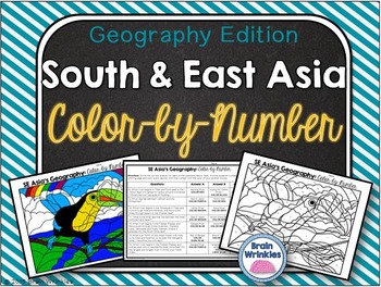 Preview of Southern and Eastern Asia: Color-by-Number