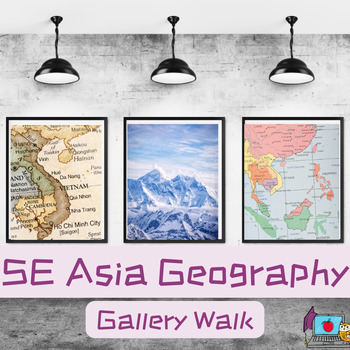 Preview of Southern and Eastern Asia Geography Gallery Walk SS7G9 ~ SS7G10 (DBQ) ~ No Prep!