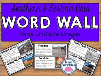 Preview of Southern and Eastern Asia Word Wall