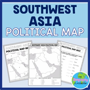 Preview of Southwest Asia / Middle East Political Map Set