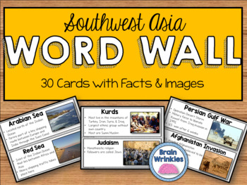 Preview of Southwest Asia Word Wall