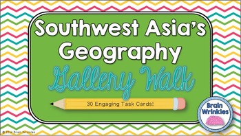 Preview of Southwest Asia's Geography -- Gallery Walk (Task Cards)