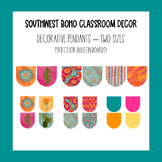 Southwest Boho Classroom Decor Decorative Pendants