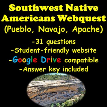 Preview of Southwest Native Americans Webquest (Pueblo, Navajo, and Apache)
