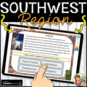 Preview of Southwest Region Digital Boom Cards