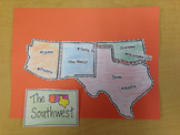 Southwest Region Puzzle-Label States and Capitals
