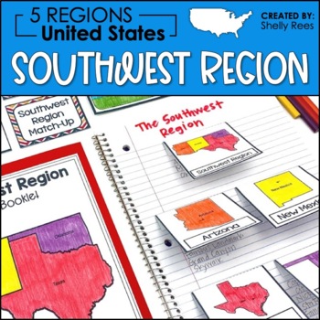 Preview of 5 Regions of the United States | Southwest Region | US Regions