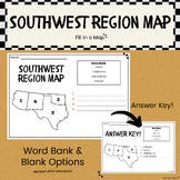Southwest Region - United States (U.S.) - Fill in a Map