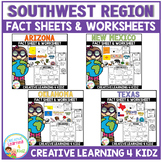 Southwest Region of the United States Fact Sheets + Worksh