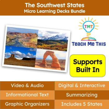 Preview of Southwest States Informational Text and Activities