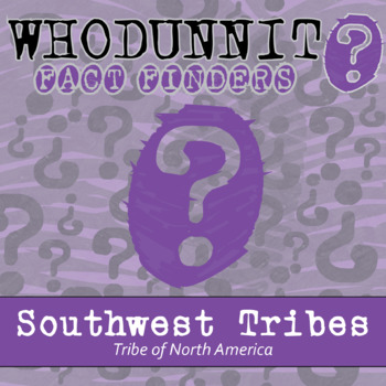 Preview of Southwest Tribes of North America Whodunnit Activity - Printable & Digital Game