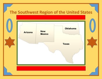 Preview of Southwest United States Region Interactive Notebooks Set