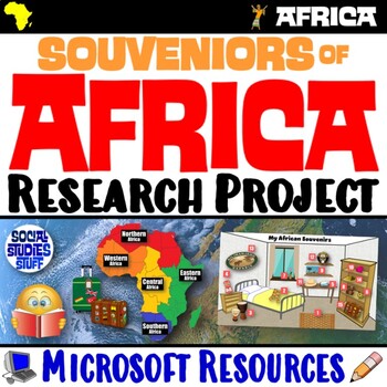 Preview of Souvenirs from Africa Research Design Project | African Regions PBL | Microsoft