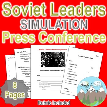 Preview of Soviet Leaders Press Conference Simulation (World History / Geography)