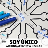 Soy Único Snowflakes Spanish Writing and Winter Bulletin B