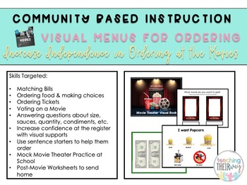 Preview of SpEd Community-Based Learning with Movie CBI Skills Activity