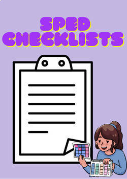 Preview of SPED Teacher IEP Checklists