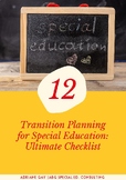 SpEd Transition Checklist for Teachers and Parents