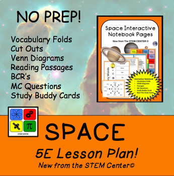 Preview of Space 5 E Lesson Plan