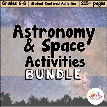 Preview of Space Activities Bundle | Moon Phases | Planets | Solar System | Middle School