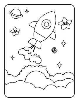 Preview of Space Activity Book for Kids