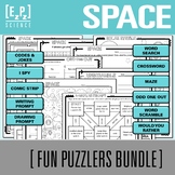 Space Activity Bundle | Puzzle Challenges and Word Games f