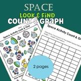 Space Activity Look and Find - I Spy Game - Math Centers -