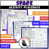 Space Activity Placemats (Worksheets | Crossword | Word Se